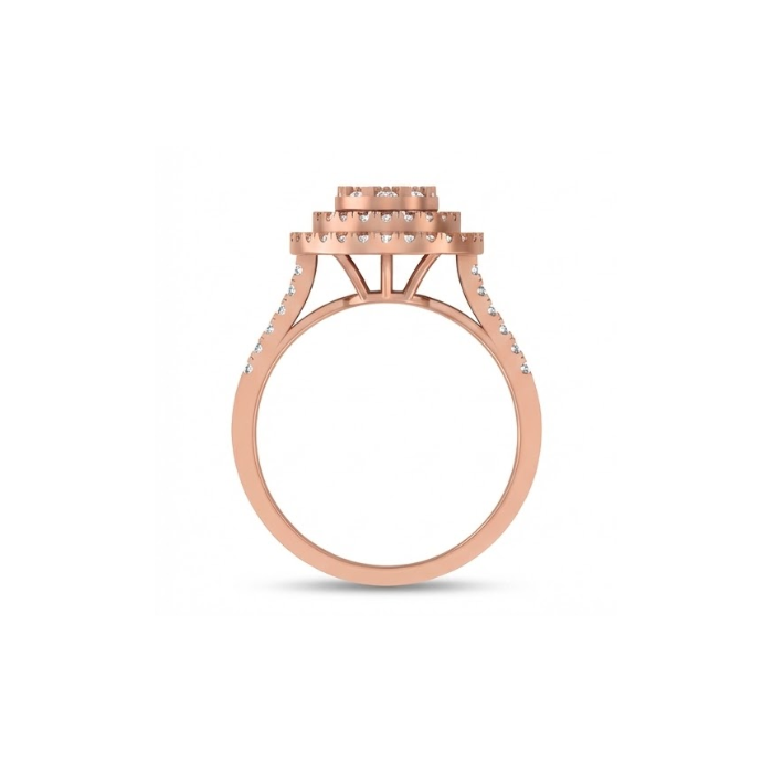 Double Halo Grand Cluster Diamond Ring
