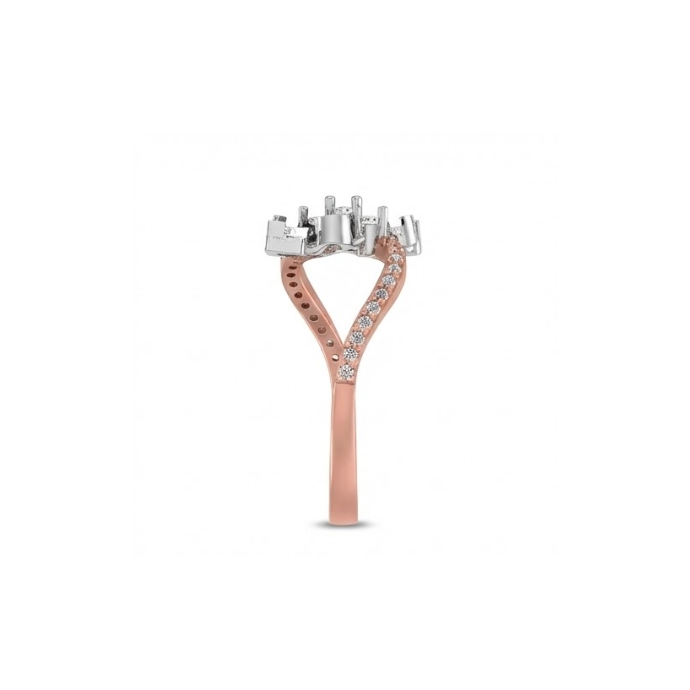 Floral Twist Diamond Ring