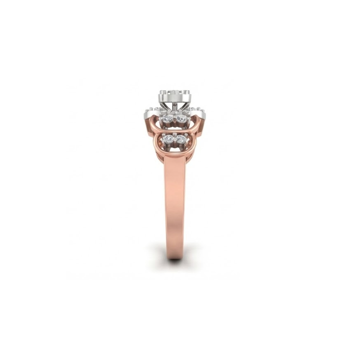 Triple Halo Round Brilliant Diamond Ring