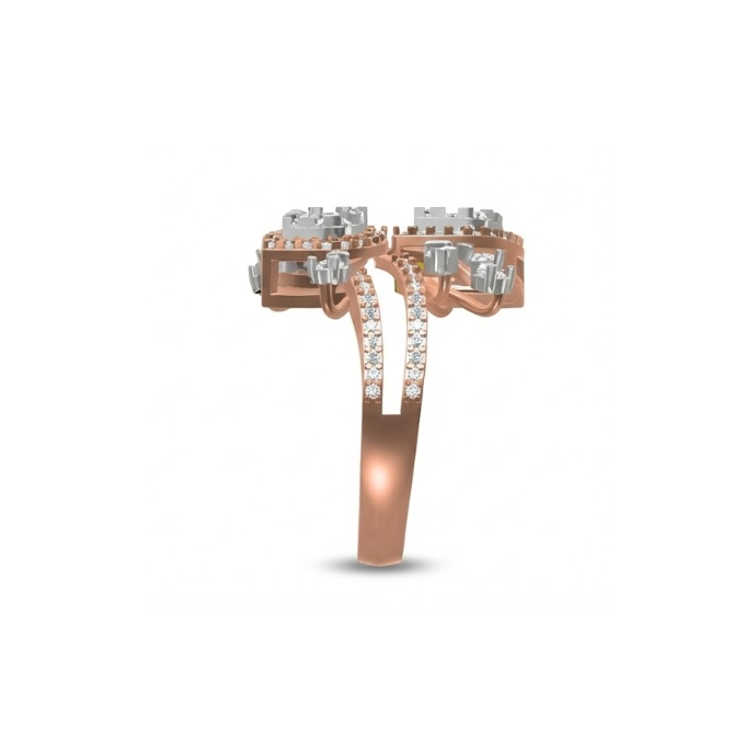Floral Marquise Cluster Diamond Ring