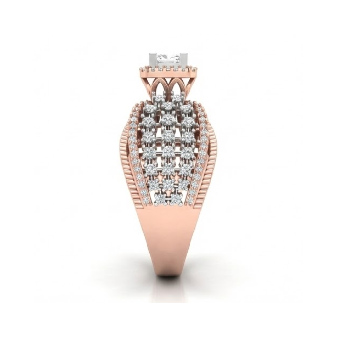 Royal Crown Cluster Diamond Ring