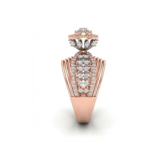 Grand Multi-Layer Dome Diamond Ring