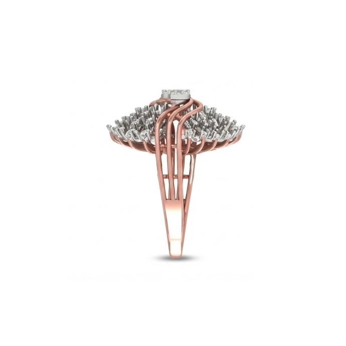 Grand Marquise Wave Diamond Ring