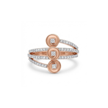 Triple Dome Arc Diamond Ring