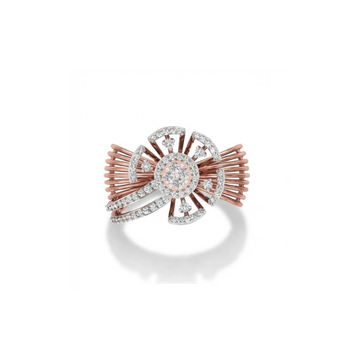 Grand Floral Burst Diamond Statement Ring