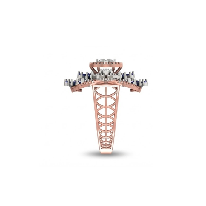 Royal Sapphire & Diamond Fiesta Ring