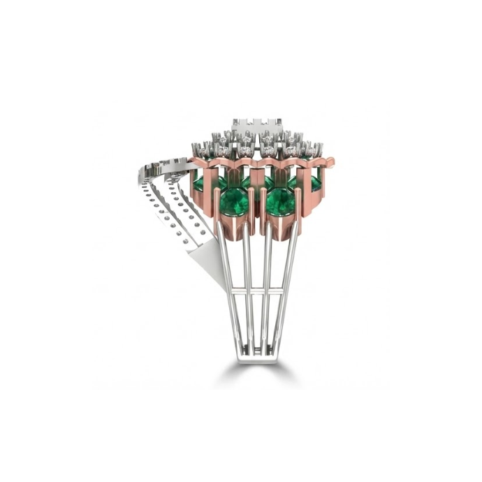 Emerald Halo Grand Designer Ring