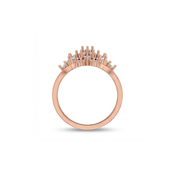 Elegant Floral Cluster Diamond Ring