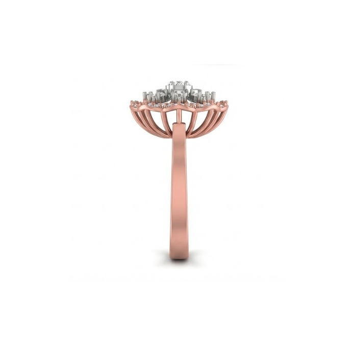 Floral Diamond Petal Ring