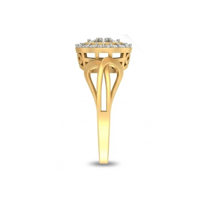 Elegant Cushion Halo Diamond Ring