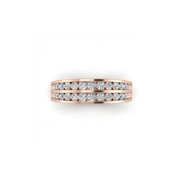 Dual-Row Brilliant Diamond Band