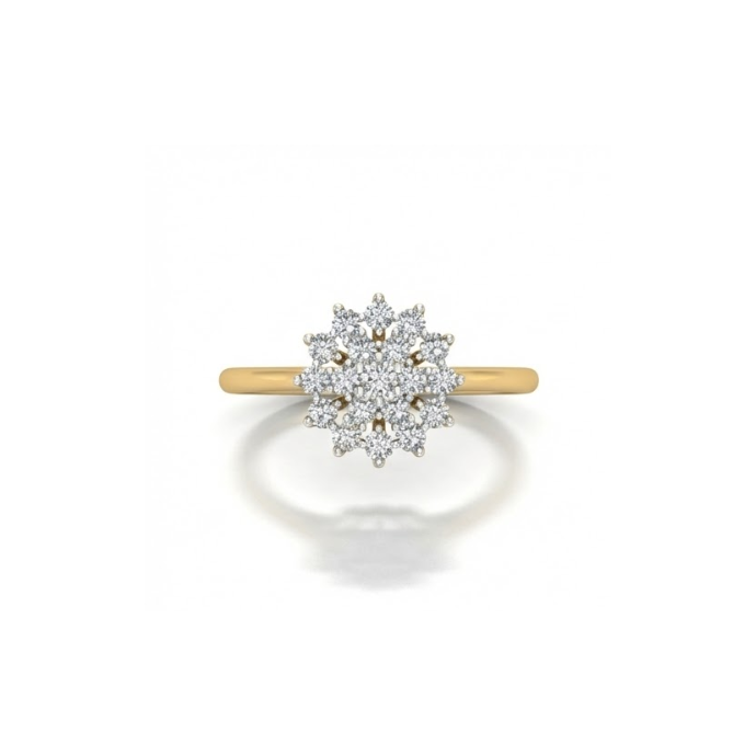 Classic Floral Cluster Diamond Ring