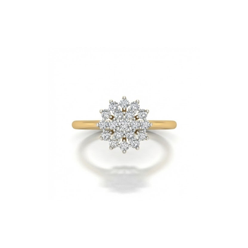 Classic Floral Cluster Diamond Ring
