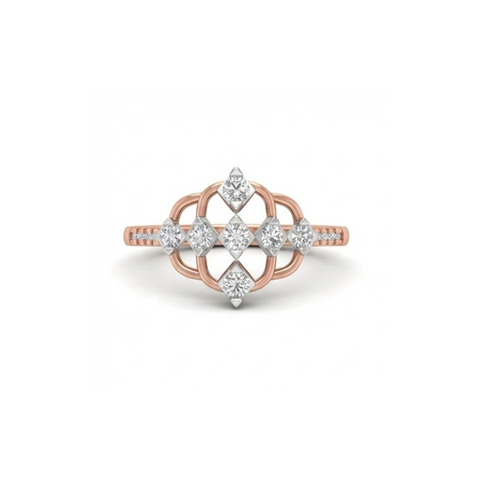 Designer Interlinked Diamond Ring