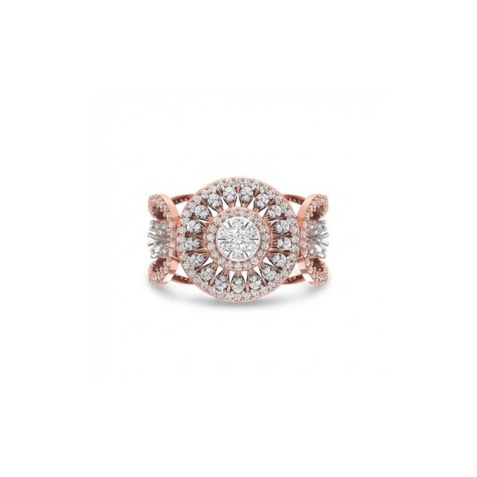 Majestic Double Halo Diamond Ring