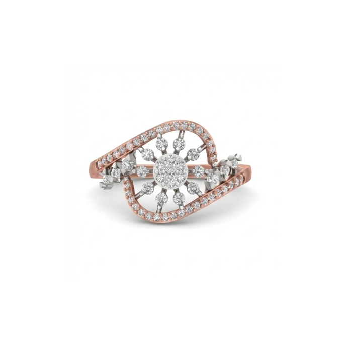 Designer Radiant Bloom Diamond Ring