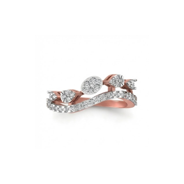 Multi-Cluster Wave Diamond Ring