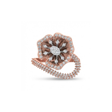 Artistic Floral Diamond Ring