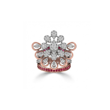 Grand Floral Dual Diamond Ring