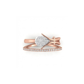 Pear Cluster Dual-Band Designer Ring