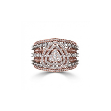 Grand Layered Dome Diamond Ring