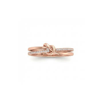 Elegant Diamond Knot Ring