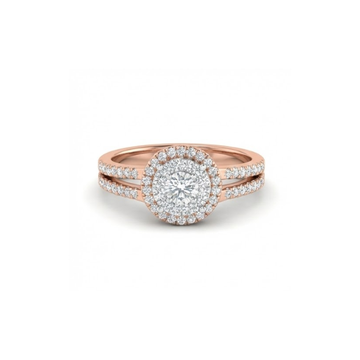 Double Halo Round Cluster Diamond Ring