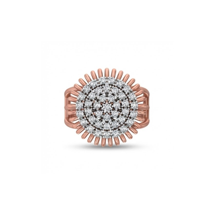 Grand Triple-Halo Cluster Diamond Ring