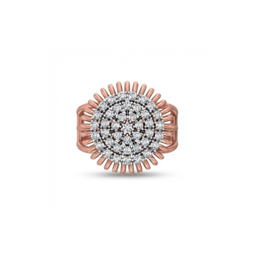 Grand Triple-Halo Cluster Diamond Ring