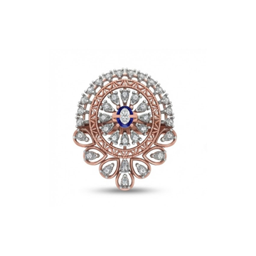 Grand Circular Halo Diamond Ring