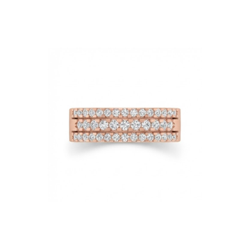 Triple Row Classic Diamond Band Ring