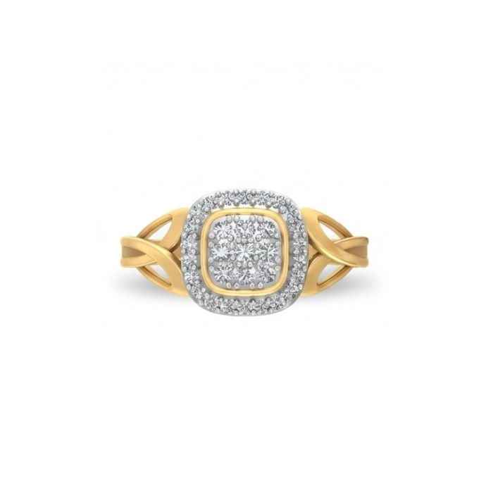 Elegant Cushion Halo Diamond Ring