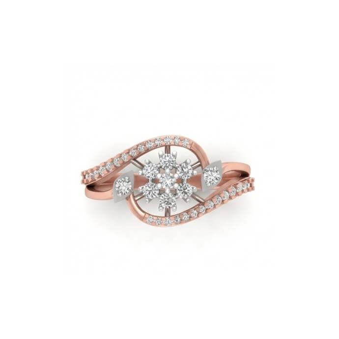 Grand Floral Cluster Diamond Ring