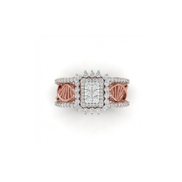 Royal Quad-Cluster Diamond Statement Ring