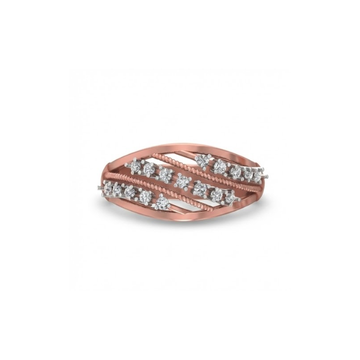 Multi-Row Wave Diamond Band Ring