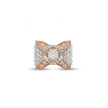 Regal Filigree Dome Diamond Ring