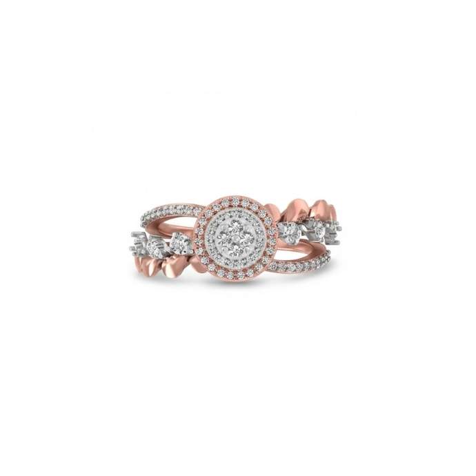 The Aurelia Halo Diamond Ring