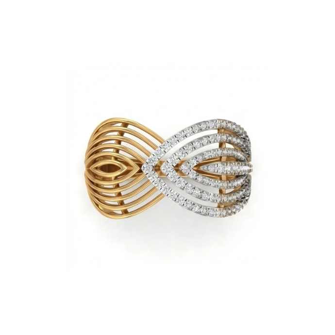 Designer Dual-Wing Diamond Elegance Ring
