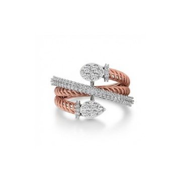 Oval Halo Concentric Diamond Ring